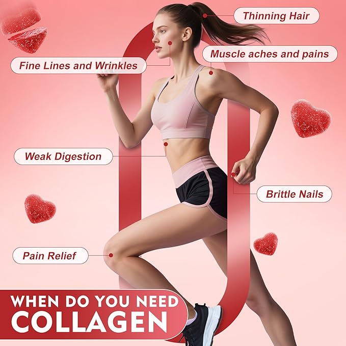 inGreens Collagen Peptides Gummies for Women - 5000mg Hydrolyzed Marine Collagen, Sugar Free with Type I,II,III & Biotin, 90 Count