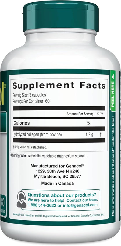 Genacol Original – Collagen Supplement with Ultra-Hydrolyzed Peptides for Joint Health Support, Value Duo-Pack, 360 Capsules (120-Day Supply)