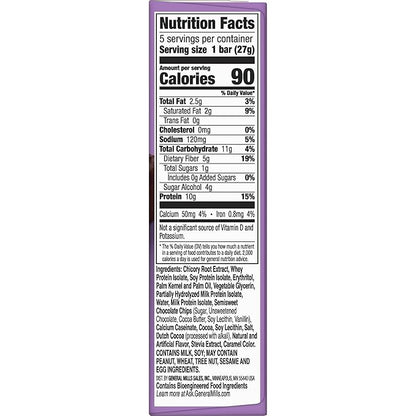 Protein One 90 Calorie Protein Bars, Chocolate Chip, Keto Friendly, 5 Ct, 4.8 oz (Pack of 12)