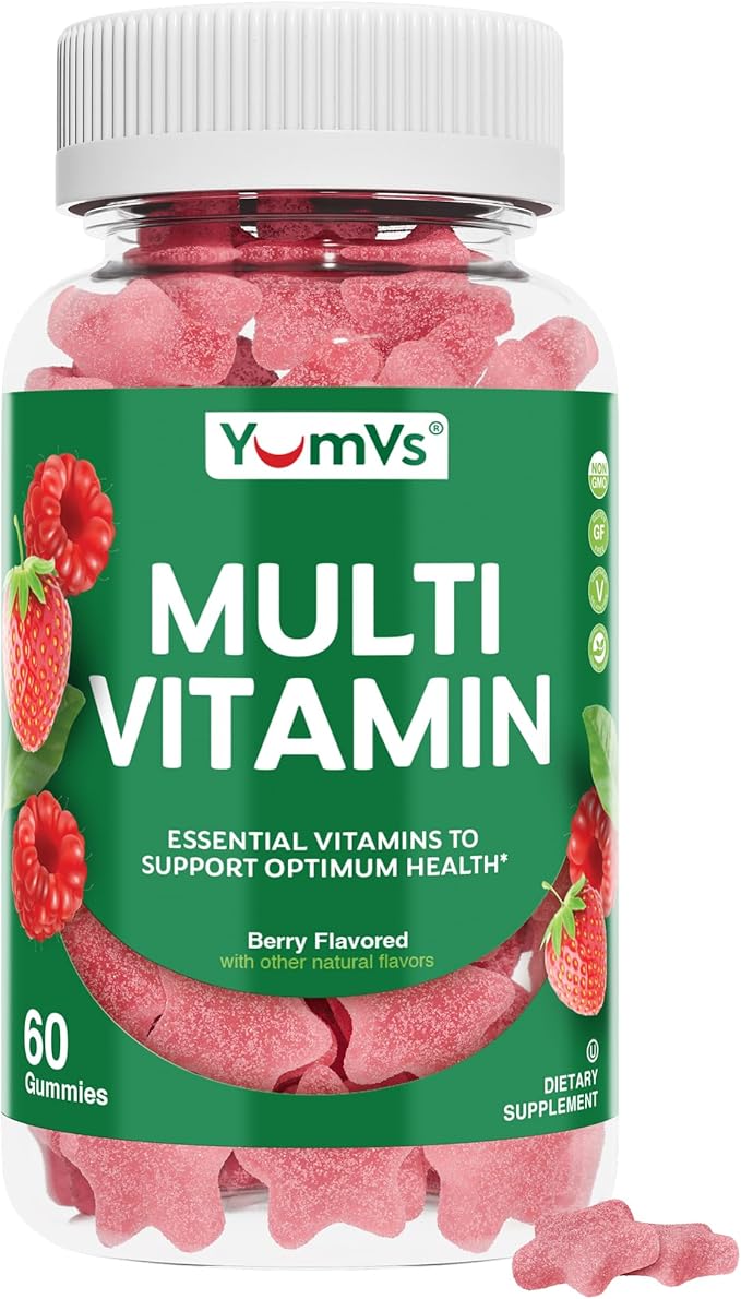 Multivitamin Gummies for Adults, Daily Gummy Vitamin for Women & Men, Immune Support Multivitamin Supplement, Ault Multi VIT Vitamin with Vitamins A, C, D, E, B-6, B-12, Zinc - 60 Gummies