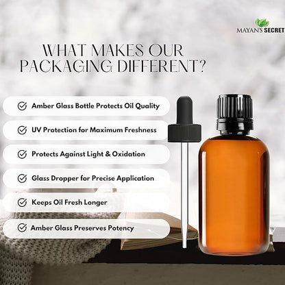 Mayan's Secret Babassu Oil Organic, 4oz - Carrier and Essential oils for Skin Care, Hair, Body Moisturizer for Face-Anti Aging