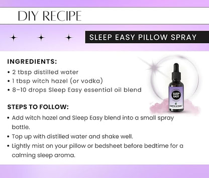 Earth N Pure Essential Oil Blend for Sleep Easy with Glass Dropper 30 ml