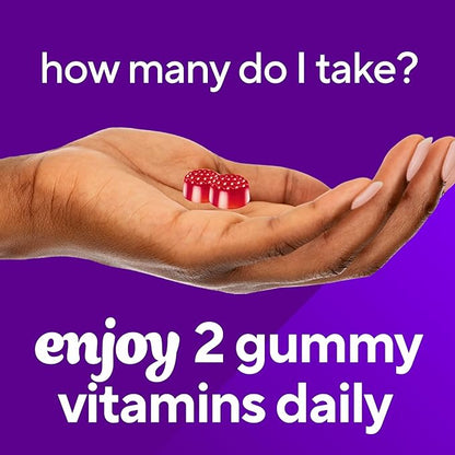 Vitafusion B12 Gummy Vitamins, Delicious Raspberry Flavor, 60ct (30 Day Supply)