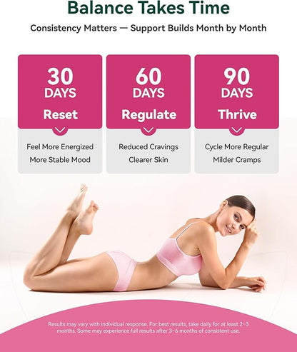 Inositol Supplement for Women, Myo-Inositol & D-Chiro Inositol 40:1, PCOS Support with Berberine, MTHF Folate & Vitamin D3, Supports Ovarian Health, Hormonal Balance & Regular Cycles, 120 Capsules