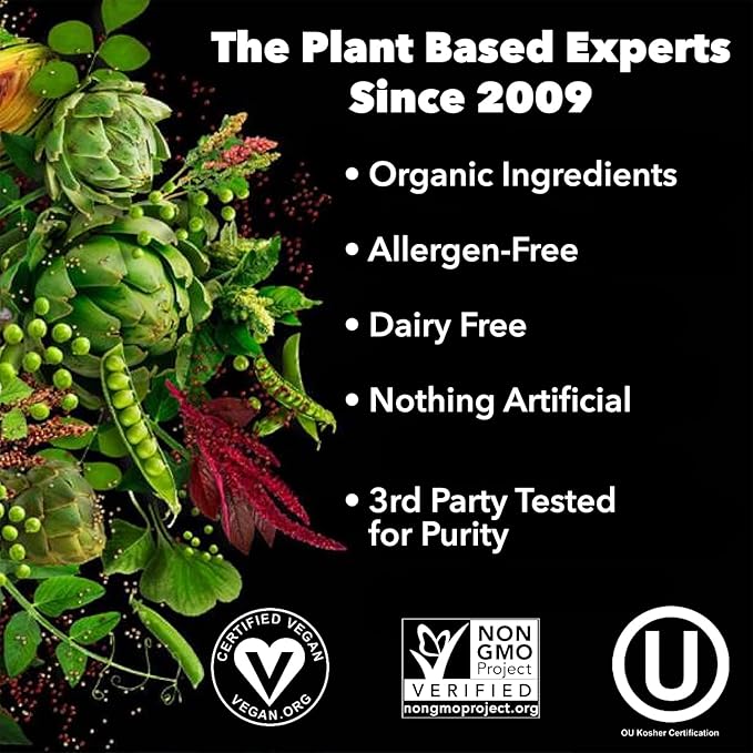 PlantFusion Complete Vegan Protein Powder - Plant Based Protein Powder With BCAAs, Digestive Enzymes and Pea Protein - Keto, Gluten Free, Non-Dairy, No Sugar, Non-GMO - Natural-No Stevia 1.85 lb