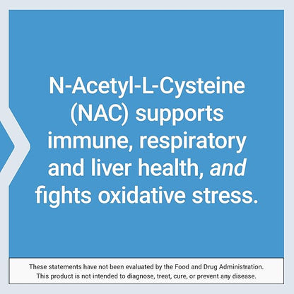 Life Extension N-Acetyl-L-Cysteine (NAC),Immune,Respiratory,Liver Health,NAC 600 mg,Potent antioxidant Support,Free-radicals,Easy to Absorb,60 Capsules,(Pack of 2)