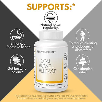 Total Bowel Release - Bloating Relief for Women & Men - 3 Bottles