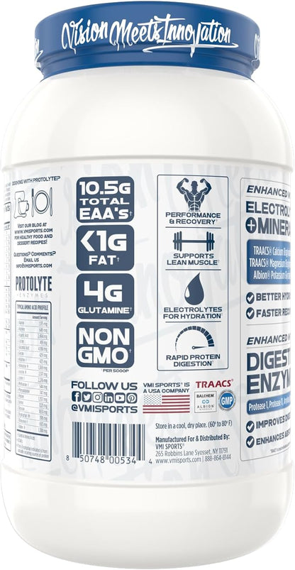 VMI Sports | ProtoLyte Whey Isolate Protein Powder | Low Calorie Whey for Weight Loss and Muscle Gain | Digestive Enzymes | Non-GMO (1.6 lb, Chocolate Peant Butter)
