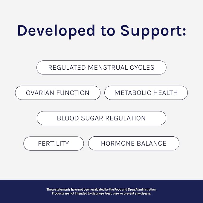 SoWell Synced Women’s Hormone Balance Supplement with Inositol, Vitamin D, and Folate for PCOS & Menstrual Cycle Support, 120 Capsules