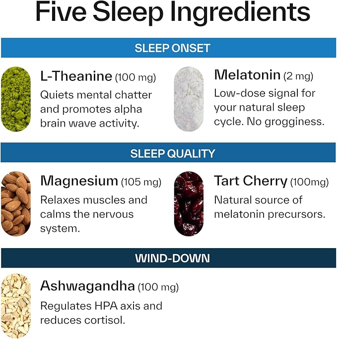 Elo Sleep Gummies for Deep Recovery & Restful Sleep | Magnesium, L-Theanine & Low-Dose Melatonin | Non-Groggy Formula, Wake Refreshed | Sugar-Free, Vegan, Non-GMO | 28 Servings