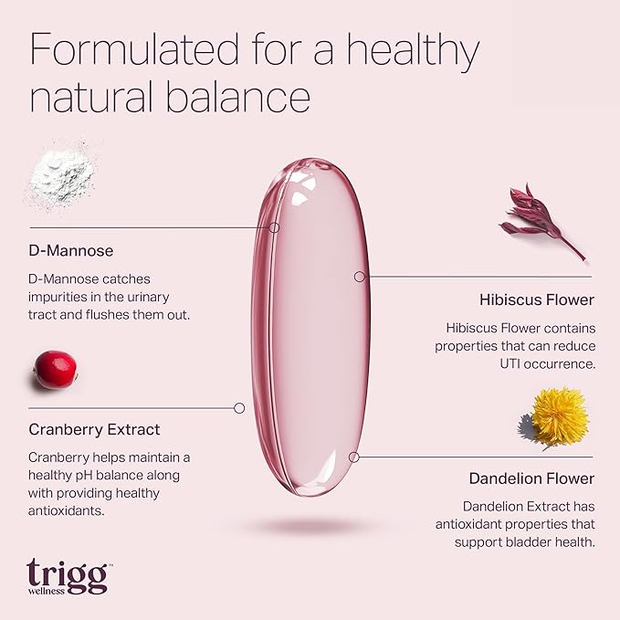 Urinary Tract Health Supplement for Women- Cranberry Extract, D-Mannose Treatment- UTI Prevention, Promote Natural UT Balance, Flush Impurities- Fast Acting, Feminine Female Health-Large 90 Ct