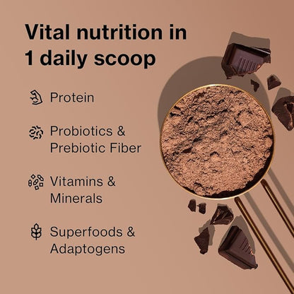 Shakeology Plant Based Protein Powder Blend – Gluten-Free Shake with Vitamins and Minerals – Helps Support Weight Loss, Lean Muscle, Gut Health – Chocolate, 30 Servings