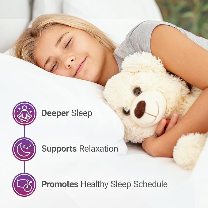 Nested Naturals Luna Kids Sugar-Free Sleep Aid Tablets for Children 4+ - Naturally Sourced Ingredients - Herbal Sleep Supplement with Chamomile, Melatonin, Valerian & Lemon Balm - 60 Chewable Tablets