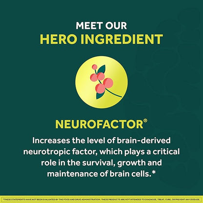 NEURIVA Brain + Energy Gummies, Nootropic Brain Supplements for Focus and Concentration with Neurofactor, Vitamin B12 & Caffeine for an Energy Boost*, 75ct Natural BlackBerry, (Pack of 2)