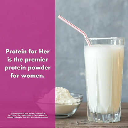 FoxyFit Protein for Her, Vanilla Cupcake Whey Protein Powder with CLA and Biotin for a Healthy Glow (1.85 lbs)