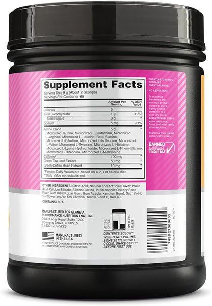 Optimum Nutrition Amino Energy - Pre Workout with Green Tea, BCAA, Amino Acids, Keto Friendly, Green Coffee Extract, Energy Powder - Tropical Sunrise, 20.6 Ounce, 65 Servings (Packaging May Vary)