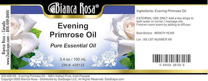 Evening Primrose Oil - 100% Pure, Cold Pressed (3.40 fl oz, ZIN: 428133) - 2 Pack