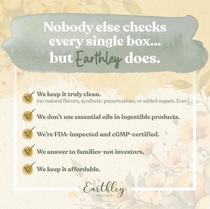 Earthley Wellness Candida Cleanse, Herbal Tincture for Yeast Overgrowth, Gut and Liver Support, Organic Digestive Balance Supplement (2 Oz)