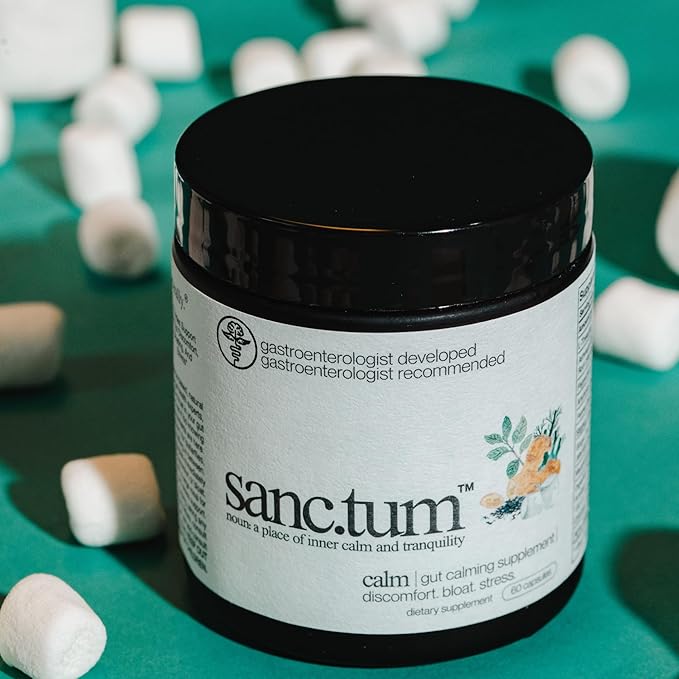 Sanctum™ Physician Formulated & Physician Recommended Gut Calming Supplement for Discomfort, Bloating, and Stress