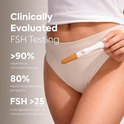 Diagnox Health Menopause Test, At-Home FSH Test Strips to Identify Menopause Stages - Fast 5-Minute Results, Clinical-Grade Midstream Strips (2 Pack)