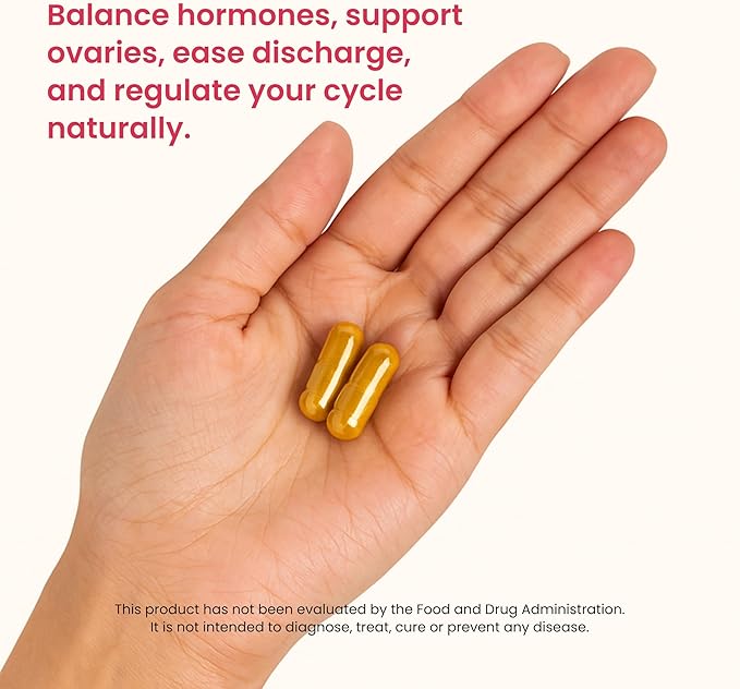 GYNEPLUS Menstrual Relief Capsules, Natural Period Pain Relief, Hormone Balance & Ovarian Support, Regulate Menstrual Cycle, Ease Cramps, Hormonal Balance Supplement for Women, 60 Capsules
