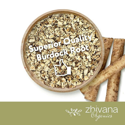 Premium Burdock Root Organic (16 oz.) - Greater Burdock Root Tea Loose - Raíz De Bardana Organica 우엉차