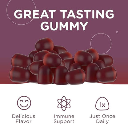 Zahler Chapter One Vitamin D3 K2 Gummies, Contains 1000IU of Vitamin D3 and 45MCG of Vitamin K2, D3 & K2 Gummy Supplement, Kosher, 60 Gummies