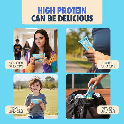 Sinless Snacks Delicious Marshmallow Krisp Bar - Low Carb Keto Snack - 10g Protein 2g Net Carbs - New Improved Recipe, More Soft & Chewy - Gluten Free, Low Sugar, Perfect Snack for the Family - 8 Bars