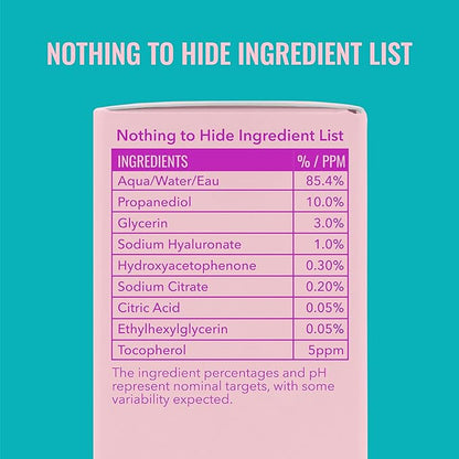 Good Molecules Hyaluronic Acid Serum Pack 2 – 75 ml / 2.5 fl oz Each | Lightweight Facial Serum with 1% Hyaluronic Acid for Hydration