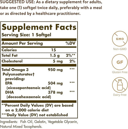 Omega-3 "950" mg Solgar 50 Softgel