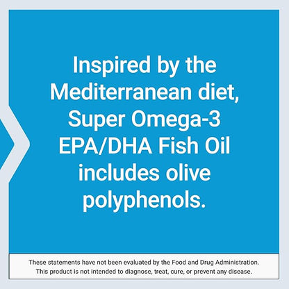Life Extension Super Omega-3 EPA/DHA Fish Oil, Sesame Lignans & Olive Extract – Heart Health, Brain Health, Inflammation Health Support, Cholesterol Health Support, Gluten-Free, Non-GMO, 60 Softgels