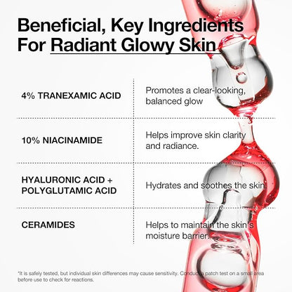 Anua Niacinamide 10 + TXA 4 Serum, Dark Spot Care, Hyaluronic Acid, Tranexamic Acid, Lightweight & Hydrating All-in-One Daily Facial Serum for Glass Skin, Korean Skincare, 1.01 fl.oz