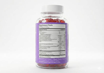Hunny Bunny Hair Skin and Nails Gummies - Boosted Vegan biotin Vitamins for Women & Men Supports Faster Hair Growth, Stronger Nails, Healthy Skin, Extra Strength Boosted with Collagen, Made in USA