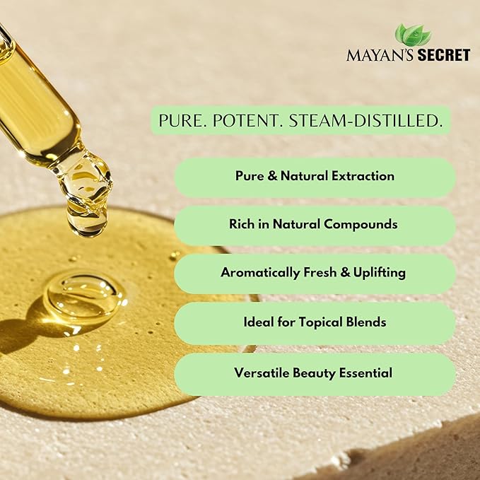 Mayan's Secret - 4oz Pure Carrier and Essential Oils for Skin Care, Hair, Body Moisturizer for Face-Anti Aging Skin Care (Basil Oil, 4oz)
