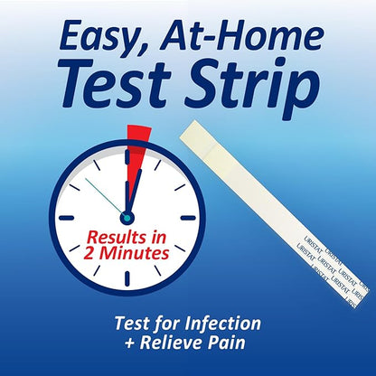 Uristat Ultra Strength Urinary Tract Infection Treatments and Test Relief Kit – 1 UTI Test Strip & 12 Cranberry Flavor Relief Tablets to Ease Urinary Pain, Burning & Urgency