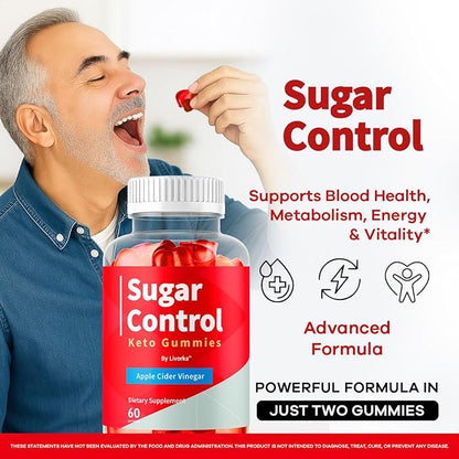 (2 Pack) SugarControl Keto Gummies - Official SugarControl Advanced Apple Cider Vinegar Gummys All Natural Supplement Support, 120 Gummies for 2 Months
