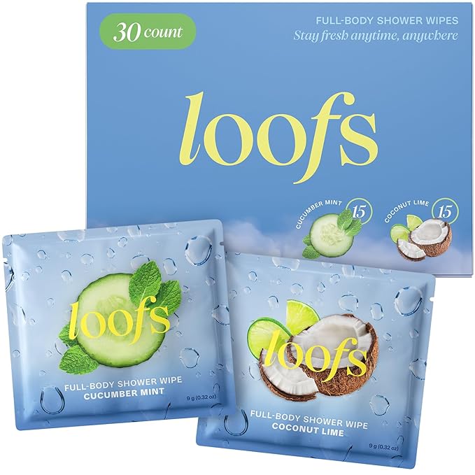 On-the-Go Armpit Cleansing Wipes – Individually Wrapped Underarm Cloths for Sweat & Odor – Biodegradable – Variety Scented Pack, 30 Count