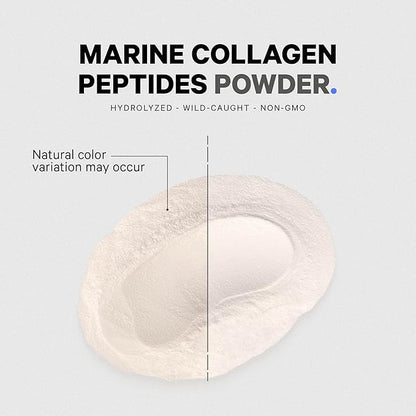 Codeage Marine Collagen Powder - Wild-Caught Hydrolyzed Fish Collagen Peptides - Type 1 & 3 Collagen Protein Supplement - Amino Acids for Skin, Hair, Nails - Paleo Friendly, Non-GMO, 15.87 Ounces