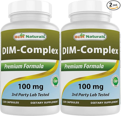 Best Naturals DIM Complex 100 mg 120 Capsules (120 Count (Pack of 2))