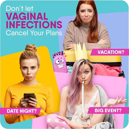 Lagicam 3 Day Yeast Infection Treatment for Women, Start Working on The 1st Day, Miconazole Nitrate, Antifungal Vaginal Cream for Itching and Irritation, 3 Disposable Applicators & Cream (Pack of 2)