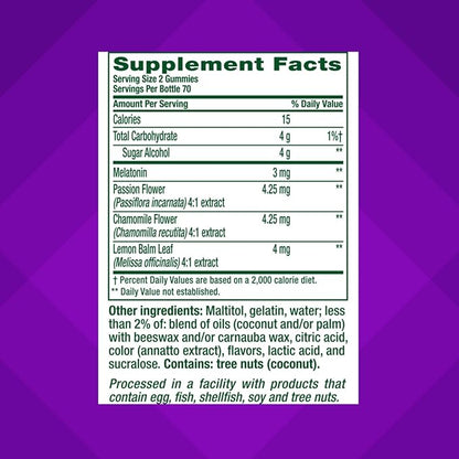 Vitafusion Melatonin Gummy Vitamins, 140 Count (Pack of 1)