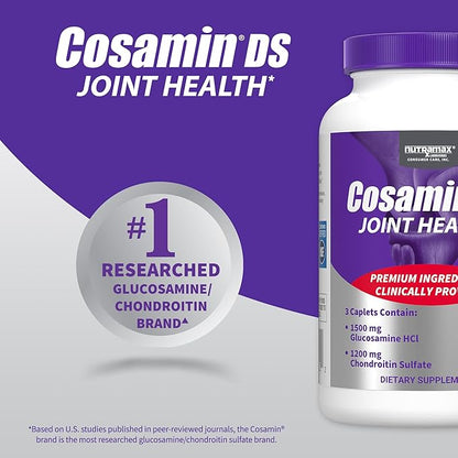 Nutramax Laboratories Cosamin® DS Joint Health Supplement with Glucosamine & Chondroitin for Adult Men & Women, Joint Supplement, 150 Caplets