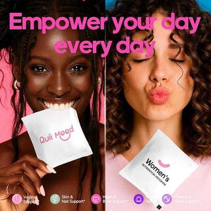 Multivitamin for Women Daily Vitamin Packs for 30 plus with D3+K2, NR1000, Probiotics & Ashwagandha | Supplement for Beauty, Stress Relief, Bone & Heart Health, Energy, Gut & Hormone Balance | 30 Day