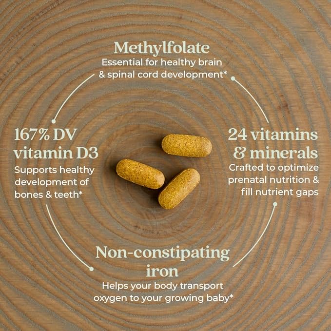 New Chapter Advanced Perfect Prenatal Vitamins, 192ct, Made with Organic, Non-GMO Ingredients for Healthy Baby & Mom - Folate (Methylfolate), Whole-Food Fermented Iron, Vitamin D3 + Ginger