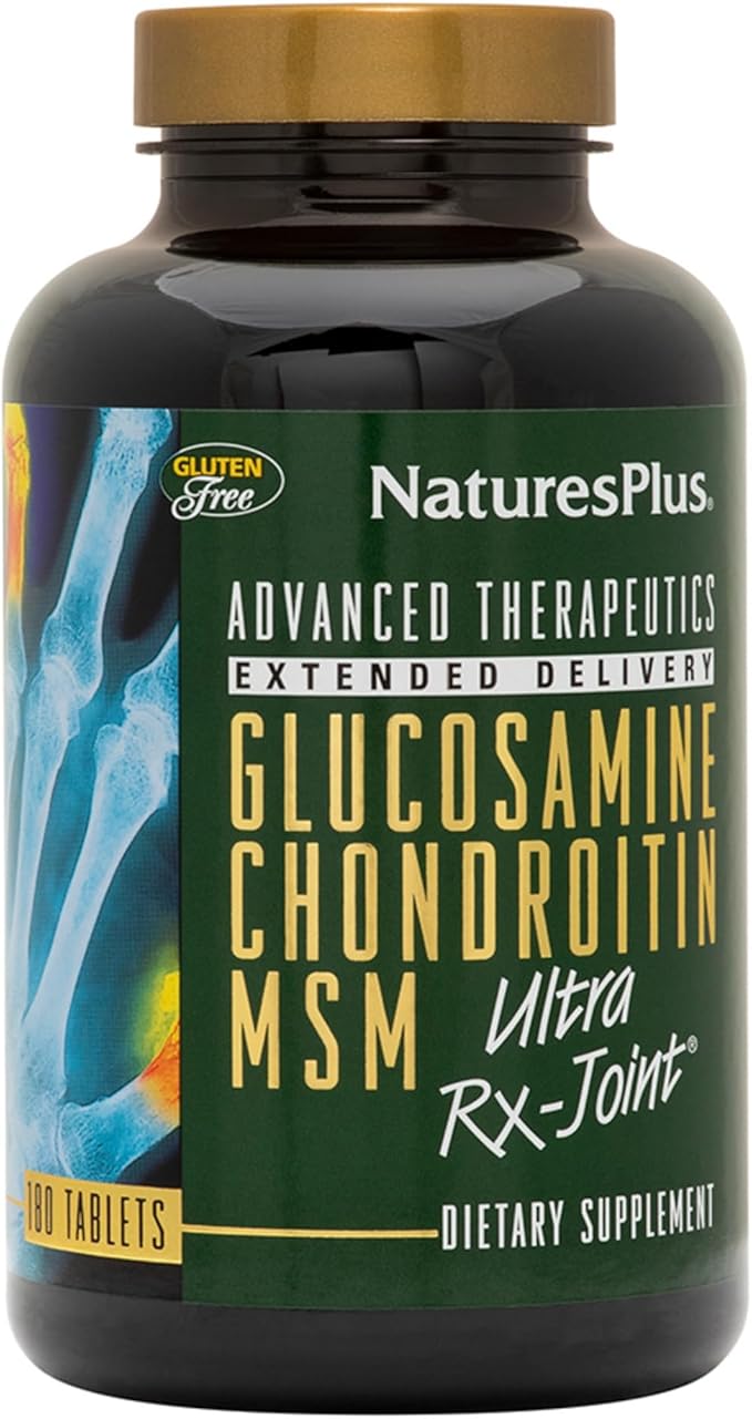 NaturesPlus Ultra Rx-Joint - 180 Tablets - Supports Healthy Joint Function - with Glucosamine, Chondroitin & MSM - Gluten Free - 60 Servings