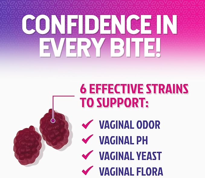 Nature's Nutrition Probiotics for Women Gummies with Cranberry - 6 Premium Strains for PH Balance, Digestive Health, Vaginal & Immune Support, Women's Probiotic Gummy for Feminine Health - 60 Gummies