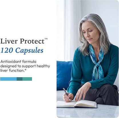 XYMOGEN Liver Protect - Supports Liver Health + Glutathione Production - Milk Thistle Extract, ALA Alpha-Lipoic Acid, N-Acetyl-L-Cysteine, Selenium L-Selenomethionine (120 Capsules)