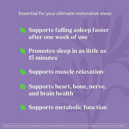 Natrol Sleep + Restore Magnesium Glycinate Blend Gummies with Melatonin 5mg - Calm Magnesium with GABA, Botanical Blend, Cherry Flavor, 60 Gummies