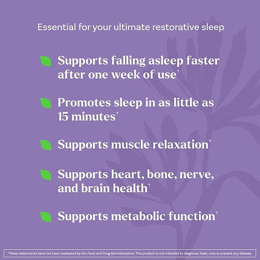 Natrol Sleep + Restore Magnesium Glycinate Blend Gummies with Melatonin 5mg - Calm Magnesium with GABA, Botanical Blend, Cherry Flavor, 60 Gummies