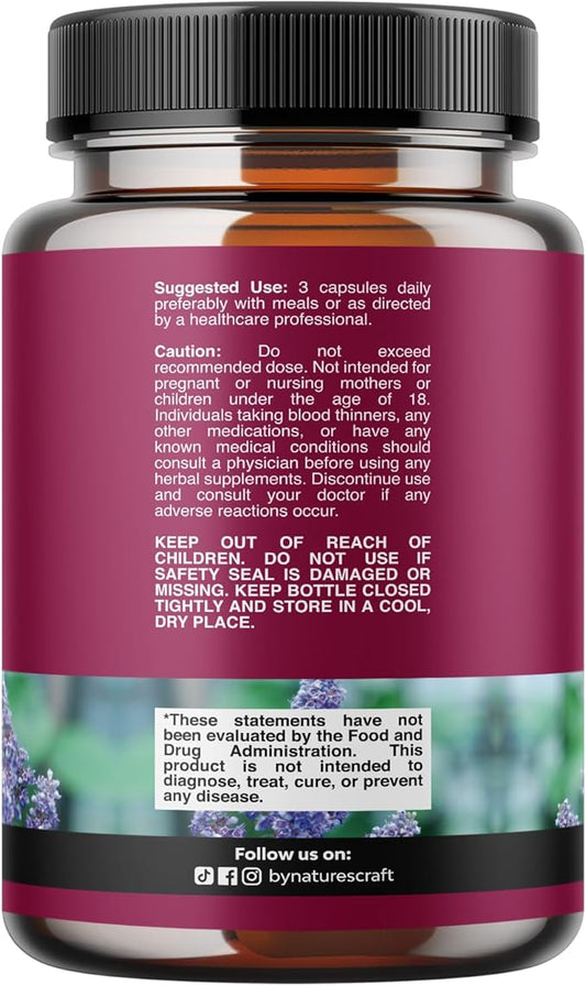 Complete Herbal Menopause Supplement for Women - Soy Free Female Hormone Balance Capsules for Night Sweats Hot Flashes & Mood Swings with Dong Quai, Chaste Berry & Black Cohosh Root - 75 Count